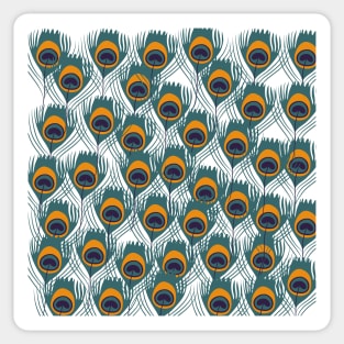 Peacock Feather Pattern Sticker